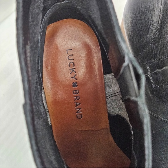 Lucky Brand Wafael Stacked Wedge Booties - Picture 10 of 11